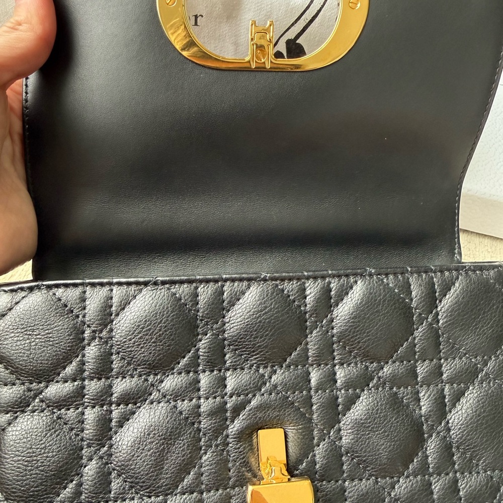 Dior Black Quilted Mini Shoulder Bag with Gold CD Chain - Picture 4 of 4